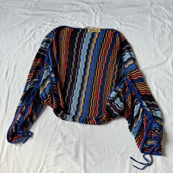 Democracy Tops - Democracy Multicolor Zigzag Knit Sweater No Size but feels like M